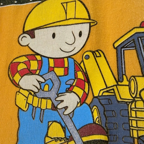 Vintage Bob The Builder Yellow T-Shirt 2002 Kids Size 3T - Picture 5 of 6